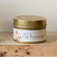 Candle Iris & Pink Peppercorn 3.5 oz Just Bee