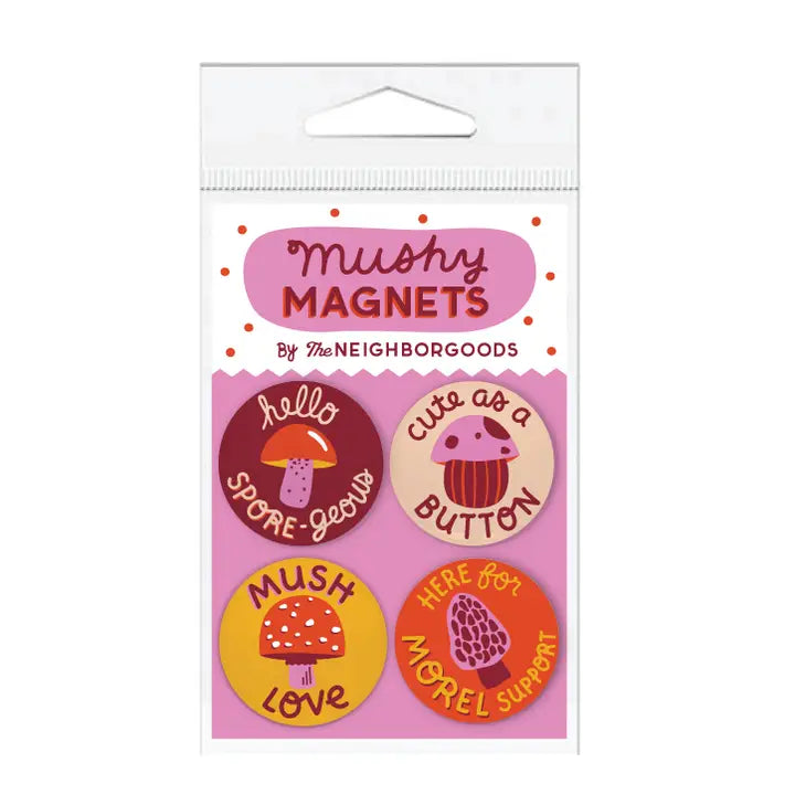 Magnets Mushy Mushrooms Set of 4