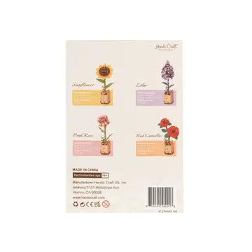 3D Wooden Flower Puzzles Bundle