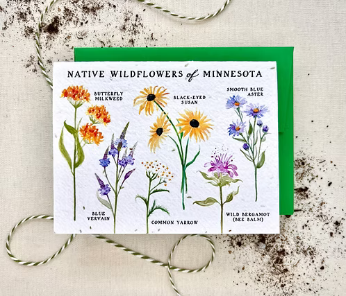 Card Plantable Native Wildflowers of Minnesota