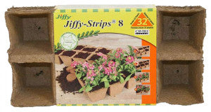 Seed Starter Pots Jiffy 2.75" 8 Cell 4 pk