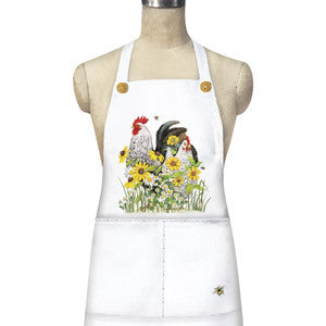 Apron Flower Chickens
