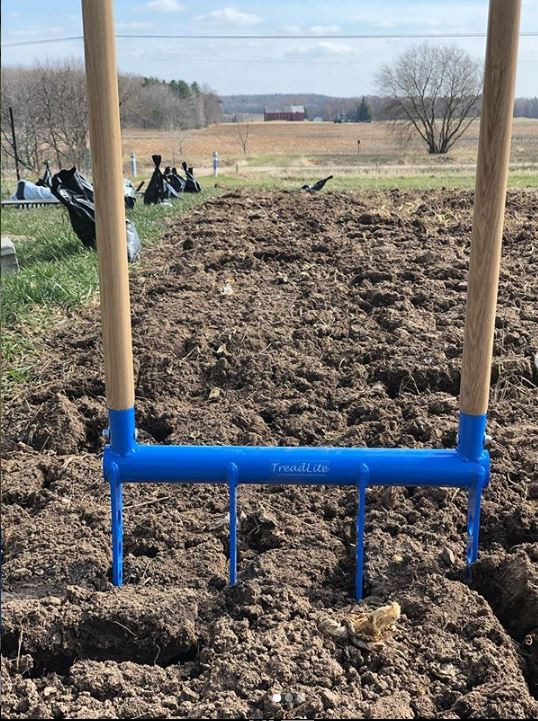 Broadfork 4 Tine Blue Treadlite All-Day