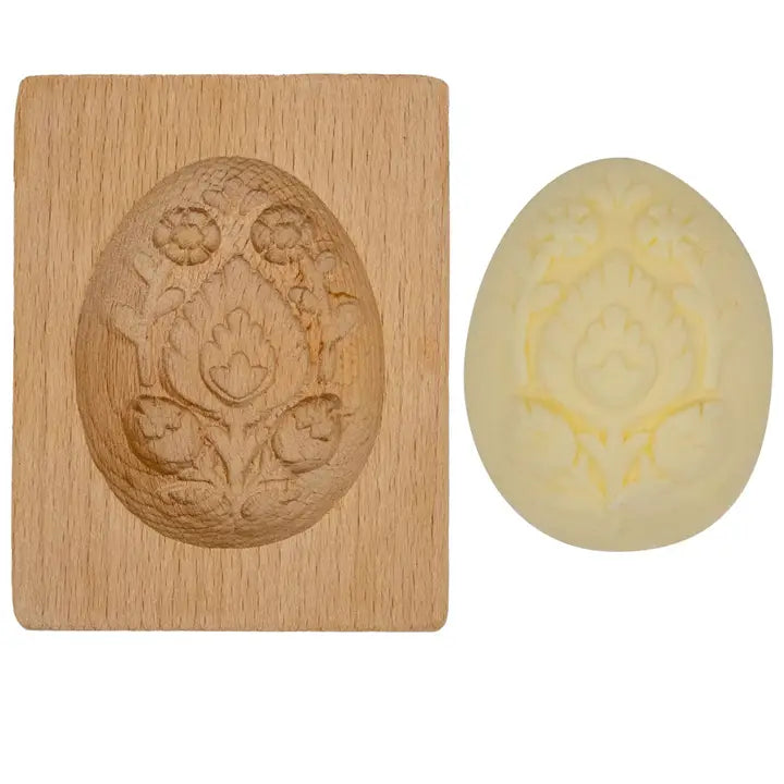 Butter Mold Wooden Folk Egg