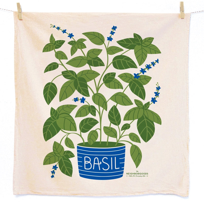 Towel Tomato Basil Set of 2 Flour Sack