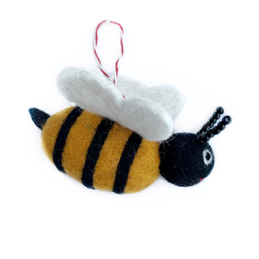 Ornament Bee Felt Wool