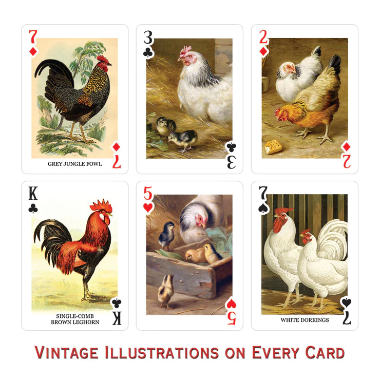 Playing Cards Vintage Chicken