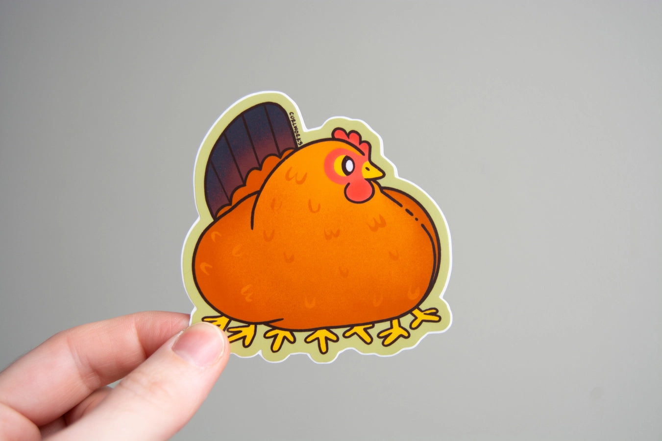 Sticker Plump Hen