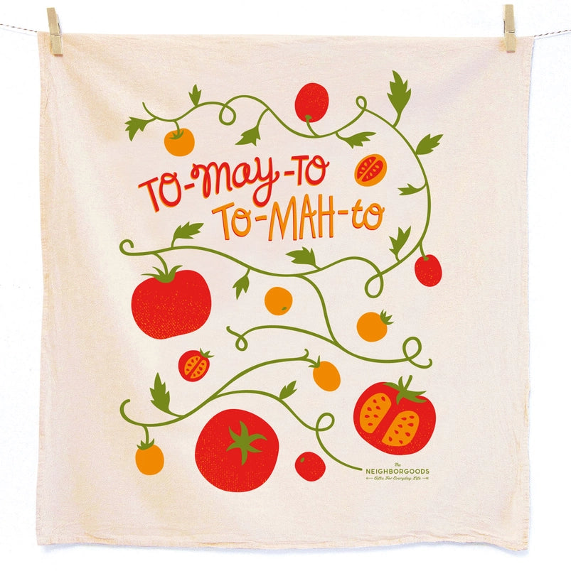 Towel Tomato Basil Set of 2 Flour Sack