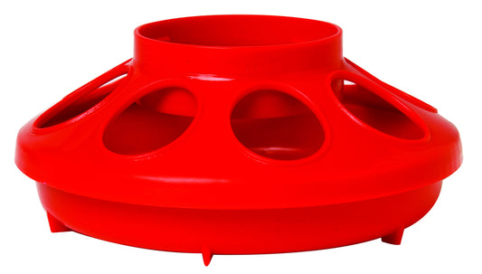 Feeder Base Red Plastic Qt
